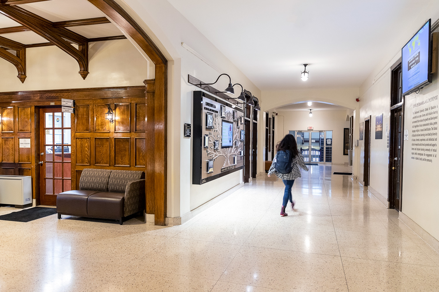 lobby of school