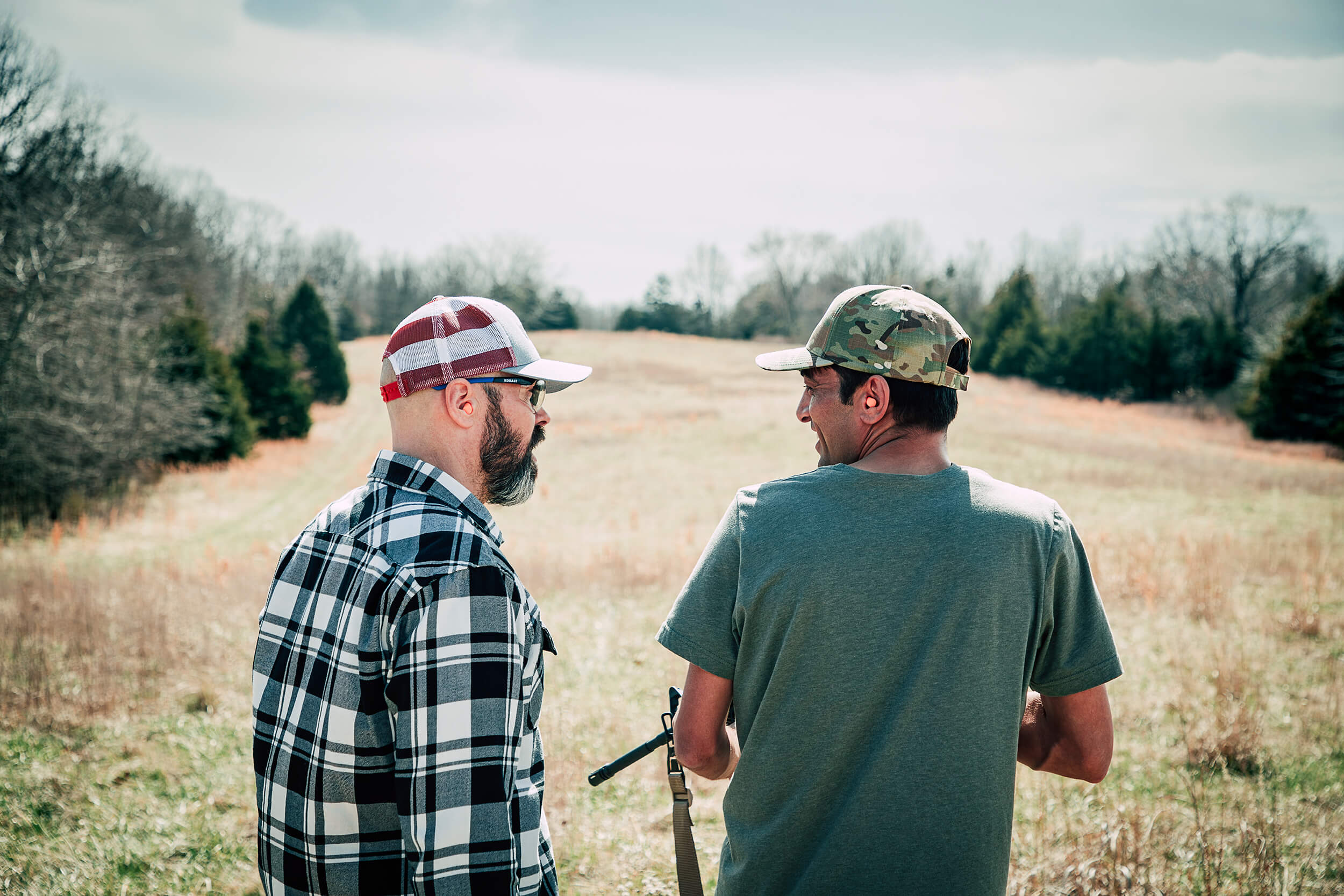 two men on a shooting range